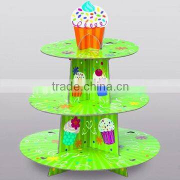 wholesales custom cheap clear recycled kraft single mini cardboard paper packaging cupcake stand