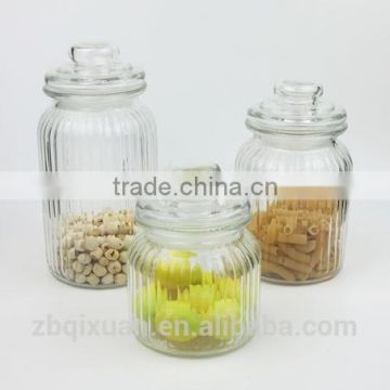 Gift Glass Storage Jar with Lid, Glass Canister Jar with Lid