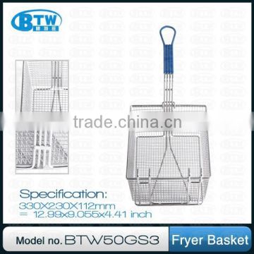 Dual-hook Long Handle Fryer Basket, Fryer Accessories