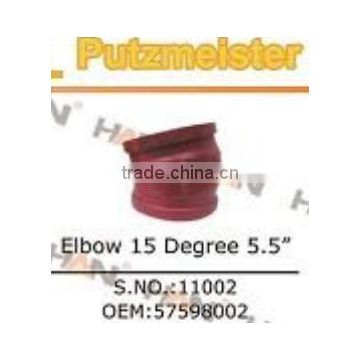 ELBOW 15 degree 5.5" concrete pump parts Putzmeister OEM 57598002