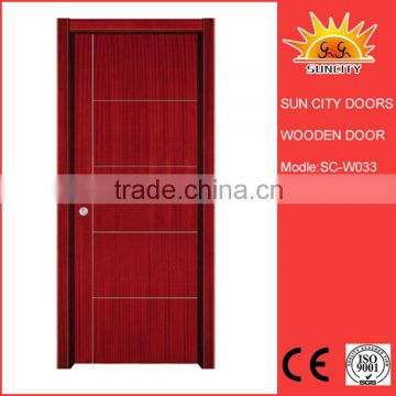 SC-W033 Excellent Quality Low Price 3 Moulding Embossed Panel Door