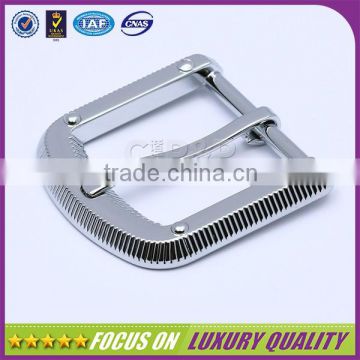 Silver plating zinc alloy simple design metal pin belt buckles