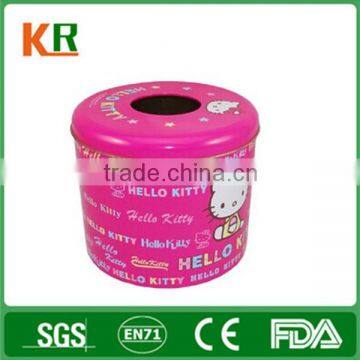 Wholesale High Quality round tissue paper tin box