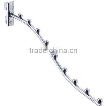chrome metal wire display hook for clothes