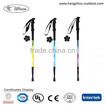 2015 Safety Retractable Outdoor OEM Carbon Fiber Hiking Pole