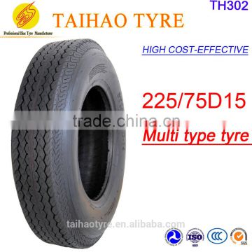 wholesale good quality bias trailer tires TH302 225/75D15 Small Trailer ST Tralier Tire bias truck tires