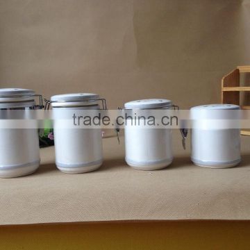 high quality ceramic food containers set/airtight ceramic food containers /air tight ceramic storage containers set