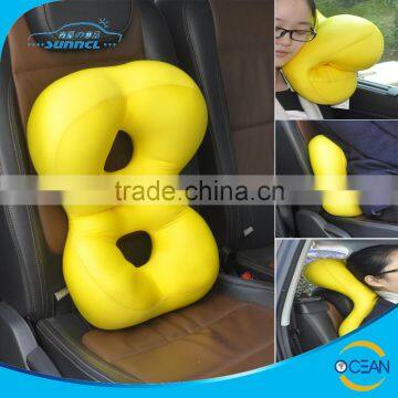 New Design Micro Particles Filling 8 Shape Car Neck Rest Pillow with Multi Useful Functions