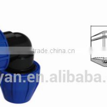 TY High quality PP compression fittings ELBOW eco-friendly Cheap Price Full Size factory price list discount