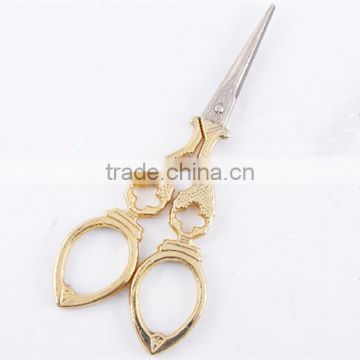 Elegant Golden Carving Garment Sewing Vintage Classic Embroidery Scissors