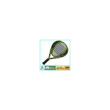 Flat face Graphite Paddle Racket full cover PU grip for training 26.5 x 25.8cm