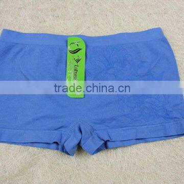 blue carry grain Women seamless underwear boxer short