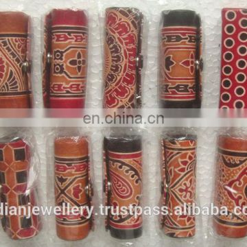 Designer leather lipstick case manufacturer, original leather lipstick case exporter