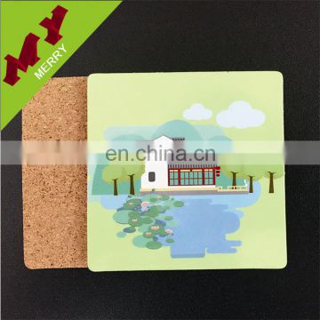 Promotional gifts customized beer wood coaster in bulk