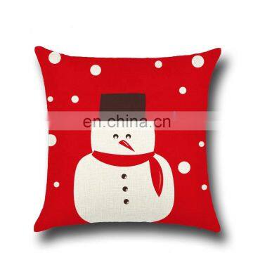 Decorative Pillow Custom Christmas Linen Cushion Cover