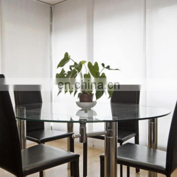 42'' Round tempered  Glass dinning Table  Flat Polished Edge Top with Factory Price