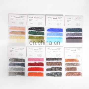 China Manufacturer Various Size Multicolor Rhinestones Nail Art Crystal Nail Sticker Stone