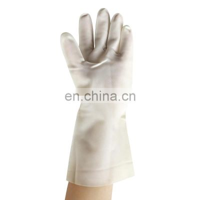 38 cm milky white translucent nitrile gloves for kitchen
