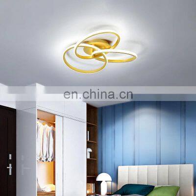 Modern Simple Gold Ceiling Light Living Room Bedroom Study Room Indoor Ceiling Light