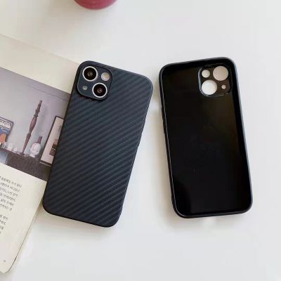 Suitable For Iphone 11 Carbon Fiber Water paste process Pattern Leather Cases PC Feeling Fall Proof For iPhone X Xr 12 13 14 pro
