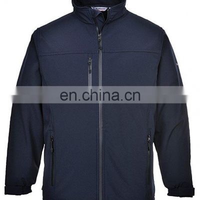 Black Best Selling Softshell Jacket For USA Winter Jacket For Europe Outdoor Running Jacket super soft materials