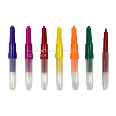 factory promotion gift colorful non-toxic kids blow pen spray changing color marker air brush pen for children