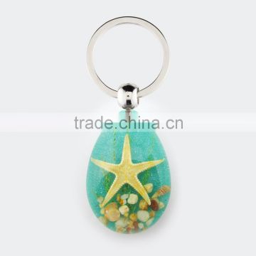 2016 new beautiful hot-selling key chain for promotion gift with real sealife