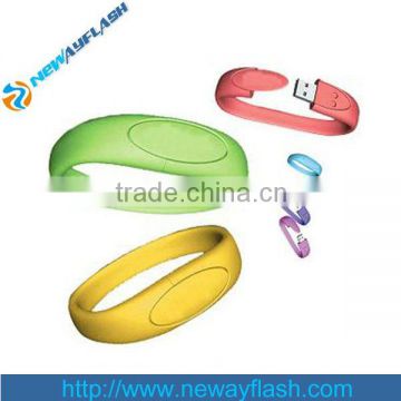Silicone wristband USB flash drives for promotion gift