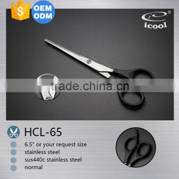 professional hot sale rubber handle hair scissors