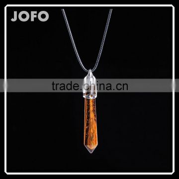 Wholesale Fashion Tiger's Eye Gemstone Bullet Necklace Online Shop China SMJ0116