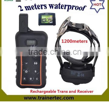 1200Meter waterproof dog training collar with china xxx video