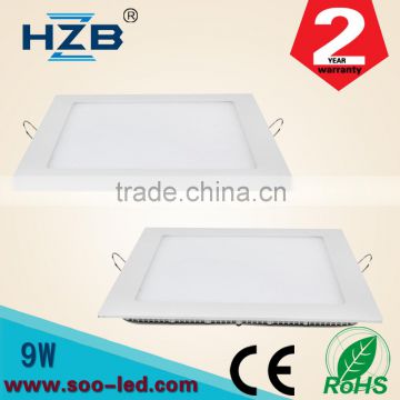 zhongshan factory suspended ceiling panels light 9w with 137*137mm hole size
