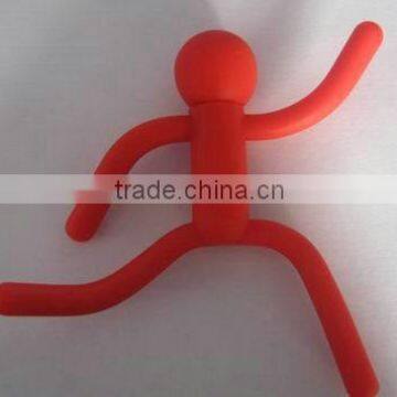 pvc custom changed man shape usb flash drive