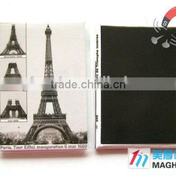 2015 alibaba wholesale china manufacturing Tourist souvenirs custom metal Eiffel Fridge Magnet