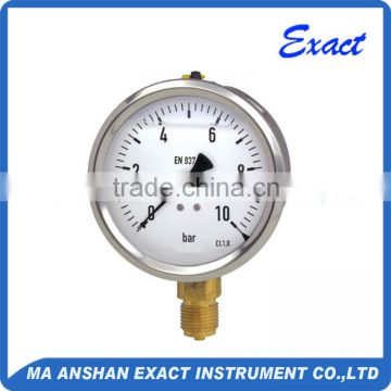 One Body Connect Stainless Steel Oil Filled Pressure Gauge