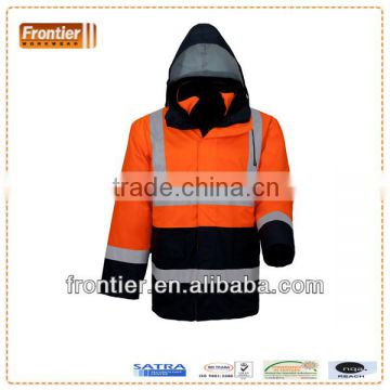 high visibility winter safety 2 in 1jacket, waterproof& windproof