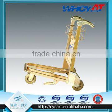 Best price airport trolley with golden design