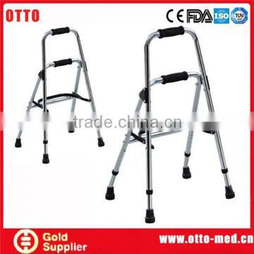 Aluminum folding side walkers for elderly people