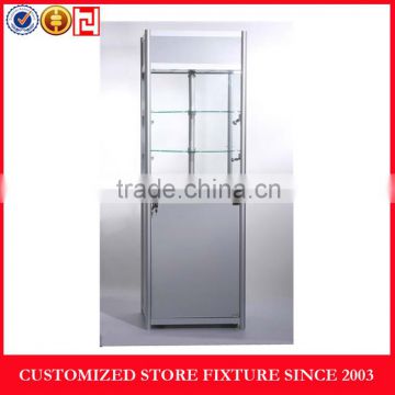 High quality exhibition glass display showcase with lights