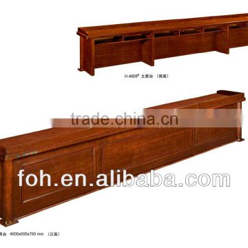 Big meeting hall VIP antique long wooden rostrum desk series design(FOHK-H4808)