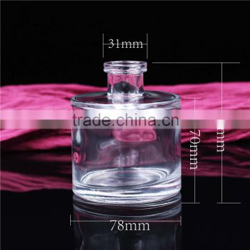 200ml hot sale round clear glass bottle for fragrance diffuser
