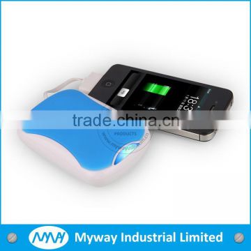 innovative product built in charging cable smart phone power charger / portable mobile power bank with LED light