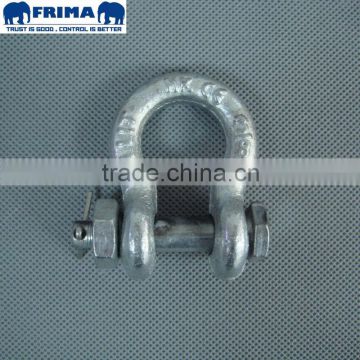 Bolt type anchor shackle with thin head bolt-nut with cotter pin G2130