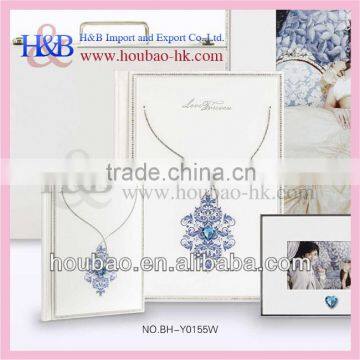 promotion fashion style crystal 8*12 wedding album cover design