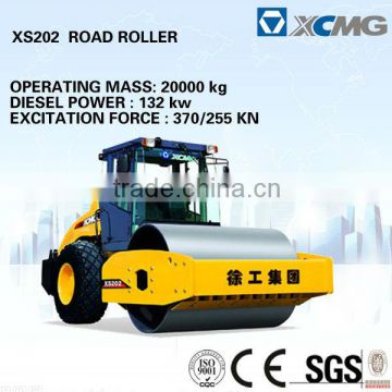 Chinese road roller XCMG XS202 Hudraulic single drum vibratory roller