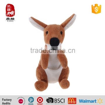 Cute lifelike kangaroo plush stuffed toy