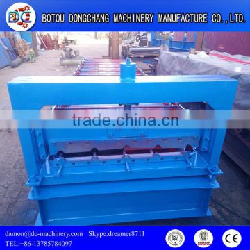 High-efficienyTrapezoidal Roof Tile Metal Making Roll Forming Machine