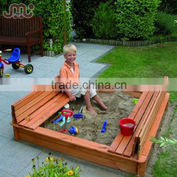 Backyard fun time wooden bench sandbox,all kinds handmade sandbox for kids