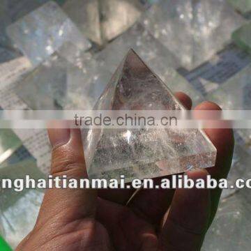 Natural Rock clear Quartz Crystal Pyramid/Christmas gifts