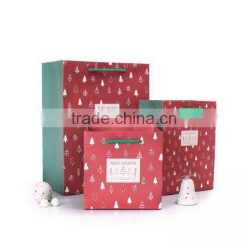 Supermarket wholesale custom printing paper bag for Christmas